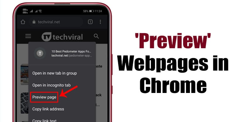 Как предварительно просмотреть веб-страницы в Chrome для Android, не открывая их