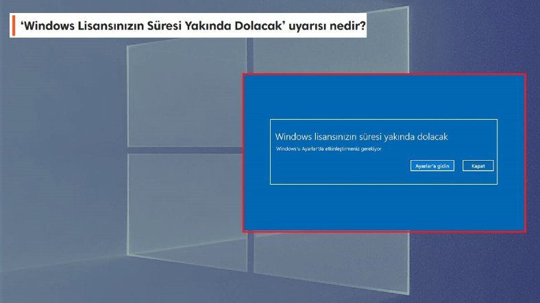 'Windows Решение для предупреждения «Срок действия вашей лицензии скоро истечет»
