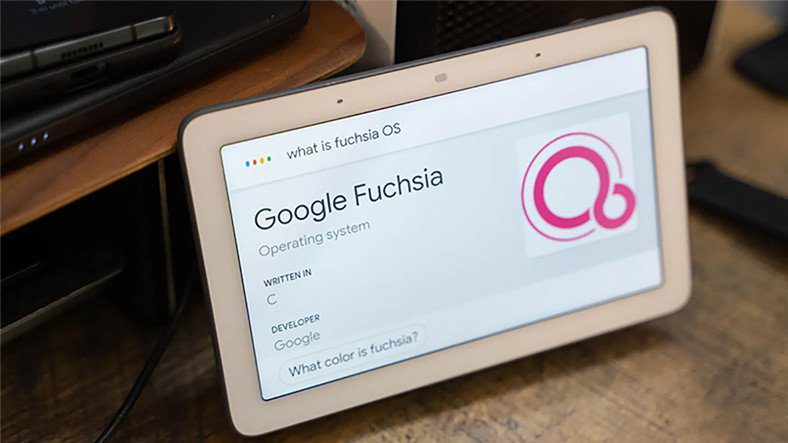 Google впервые использовал ОС Fuchsia на устройстве