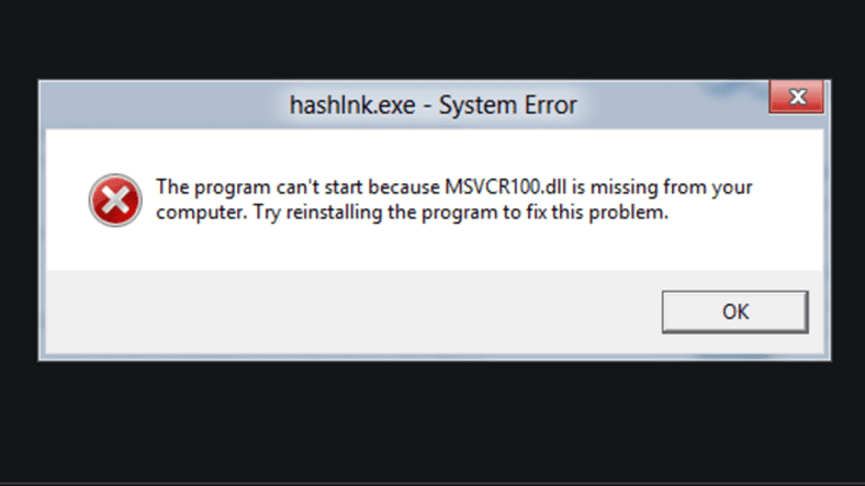 WindowsКак решить ошибку «msvcp100.dll» в ?