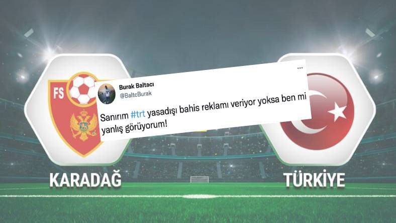 Реклама сайта ставок, опубликованная во время матча на TRT 1