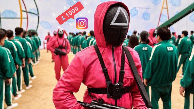 Игроки в кальмары InstagramСколько последователей он получил?