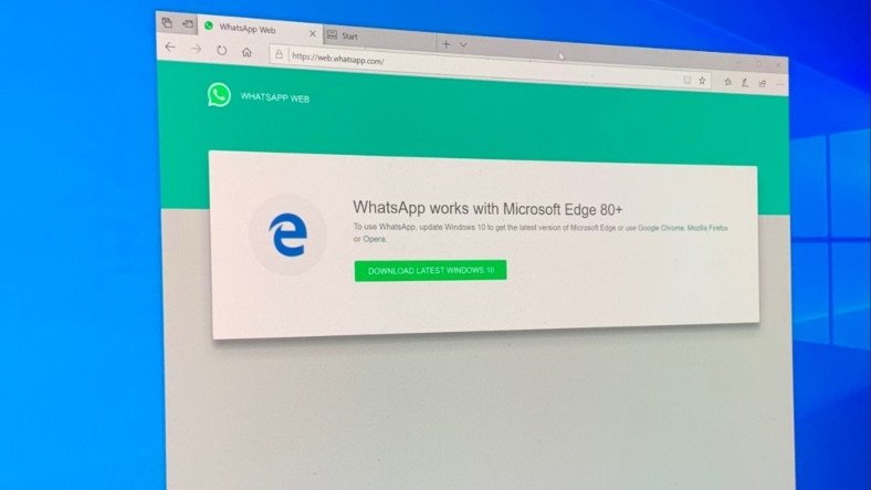 WhatsApp Web блокирует устаревший режим Microsoft Edge