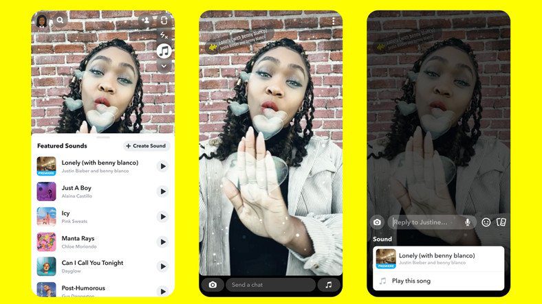 Snapchat выпускает функцию «Звуки в Snapchat»
