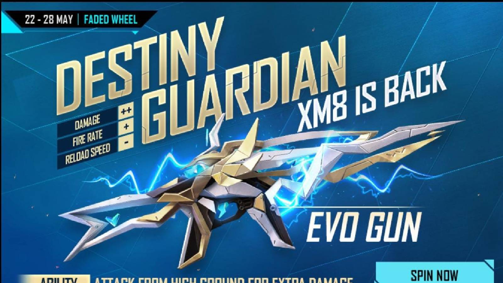 Новое событие Free Fire Faded Wheel: как получить скин для оружия XM8 Destiny Guardian Evo?