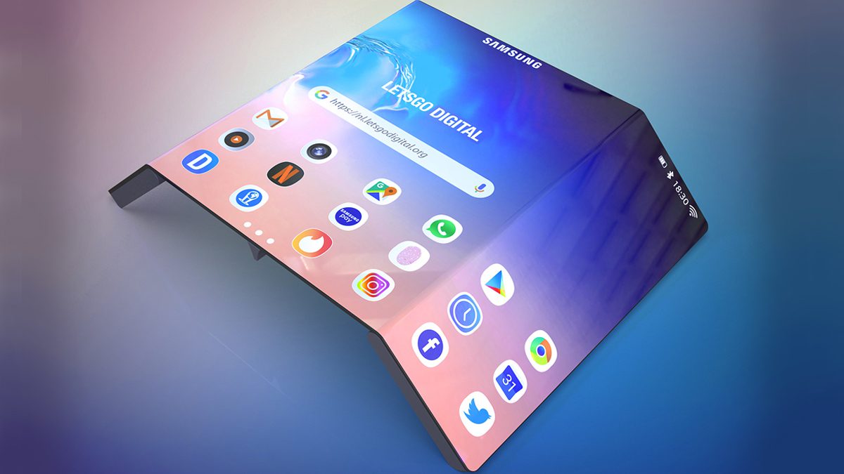 Samsung Galaxy Fold  2;  Двойной складной телефон находится в разработке