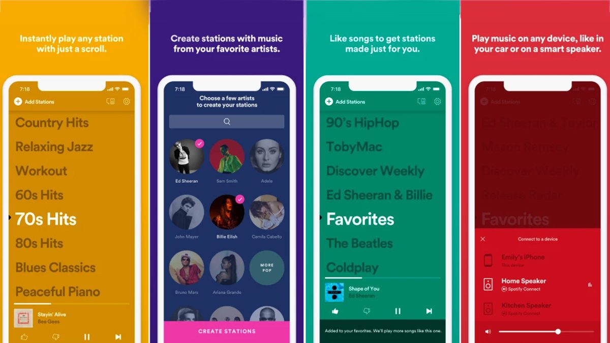 Stations, приложение Spotify Streaming, теперь доступно на iOS