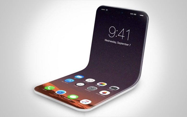 Apple рассматривает возможность выпуска складного смартфона по новым патентам