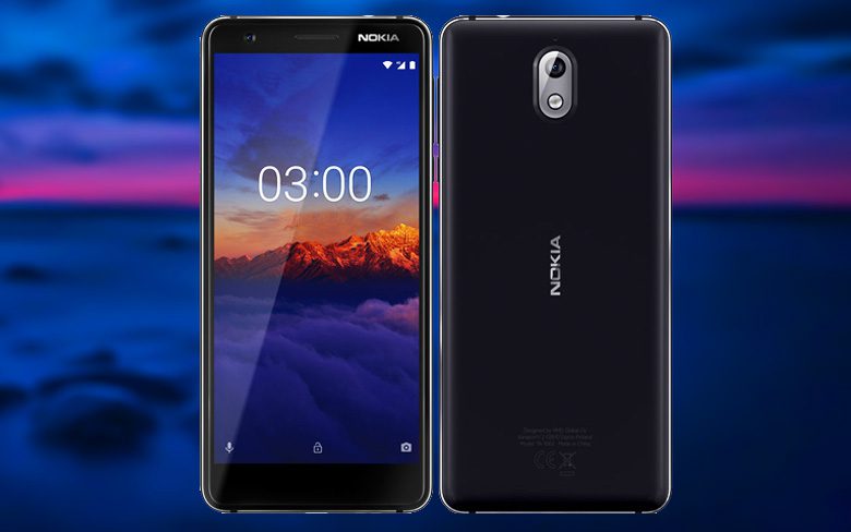 Nokia 3.1, смартфон Android One, выпущенный в Индии. Упаковка: восьмиядерный процессор MediaTek.