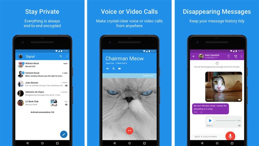 Signal Private Messenger - одно из лучших приложений для видео чата на андроид