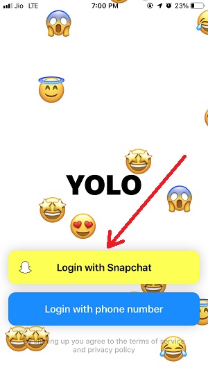 Войти с помощью Snapchat