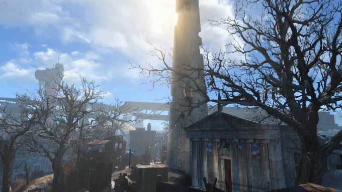Скриншот Fallout 4 Памятник Бункер Хилл