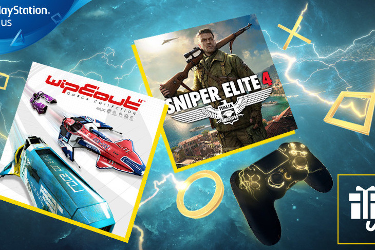 Sniper Elite 4 и WipEout Omega Collection станут августовскими играми для PlayStation Plus
