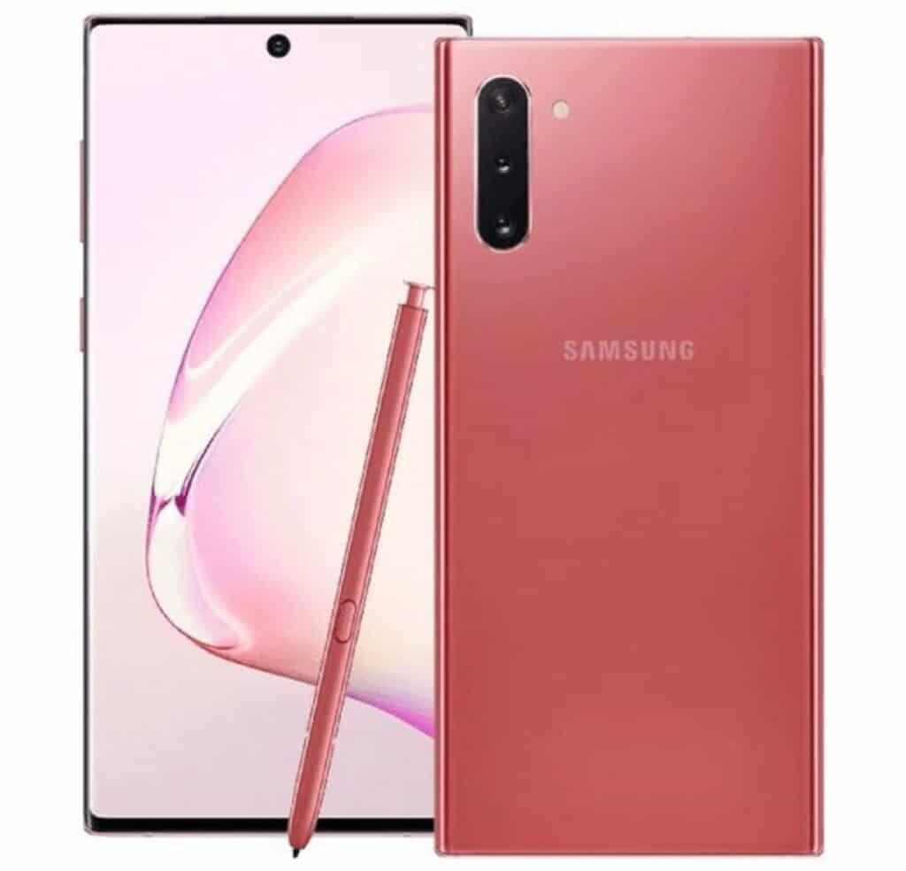 Samsung Galaxy Note 10 розовый 1