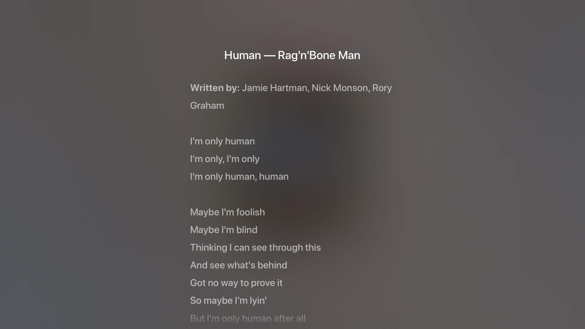 Песня only human. Караоке Apple Music. Apple текст. I am only Human after all. Текст песни only Human.