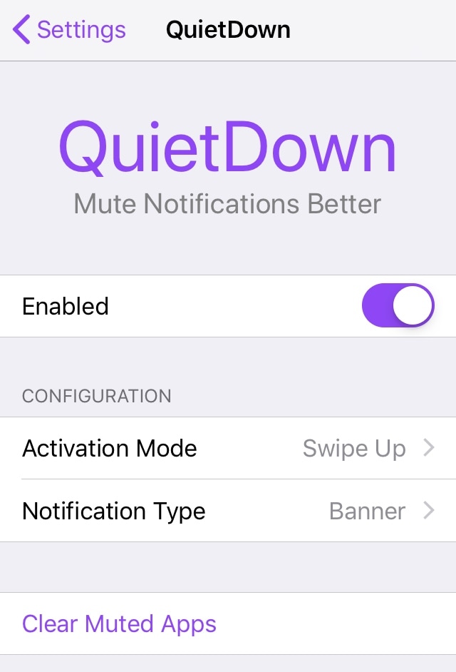 Отключение определенных приложений в течение определенных периодов времени с QuietDown 2