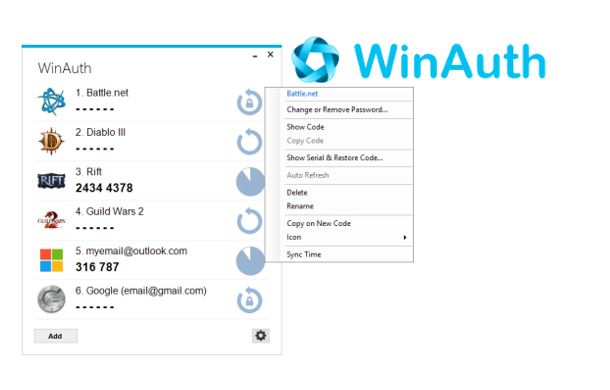 Как использовать Winauth для двухэтапной проверки на Windows 10/8/7