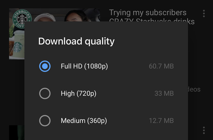 [Update: Spotted on Android] YouTube  Премиум, получающий офлайновые загрузки 1080p