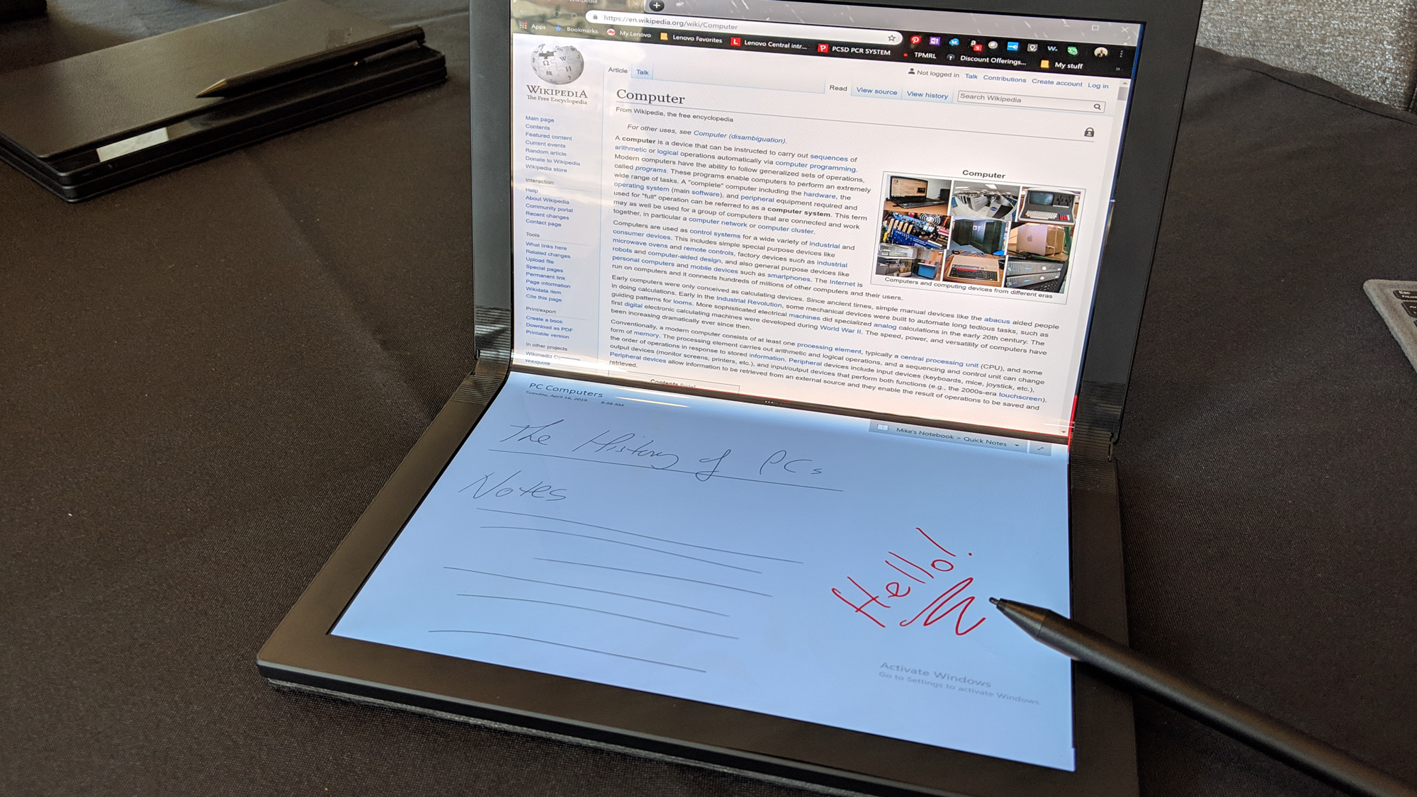 Lenovo складной ThinkPad X1