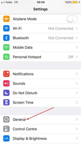 Блокировка приложений Iphone Настройки Общие