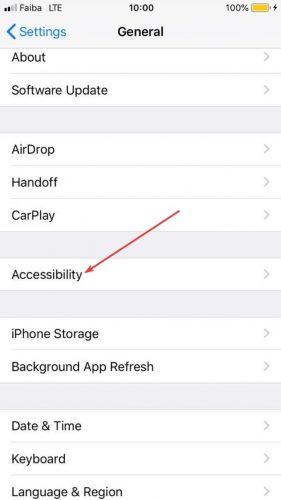 Блокировка приложений Настройки Iphone Общая доступность