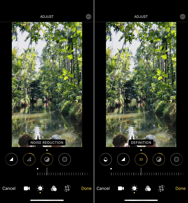 Обработка фото на айфоне в галерее параметры из тик тока