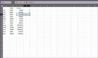 Анализ данных основных функций Excel 2