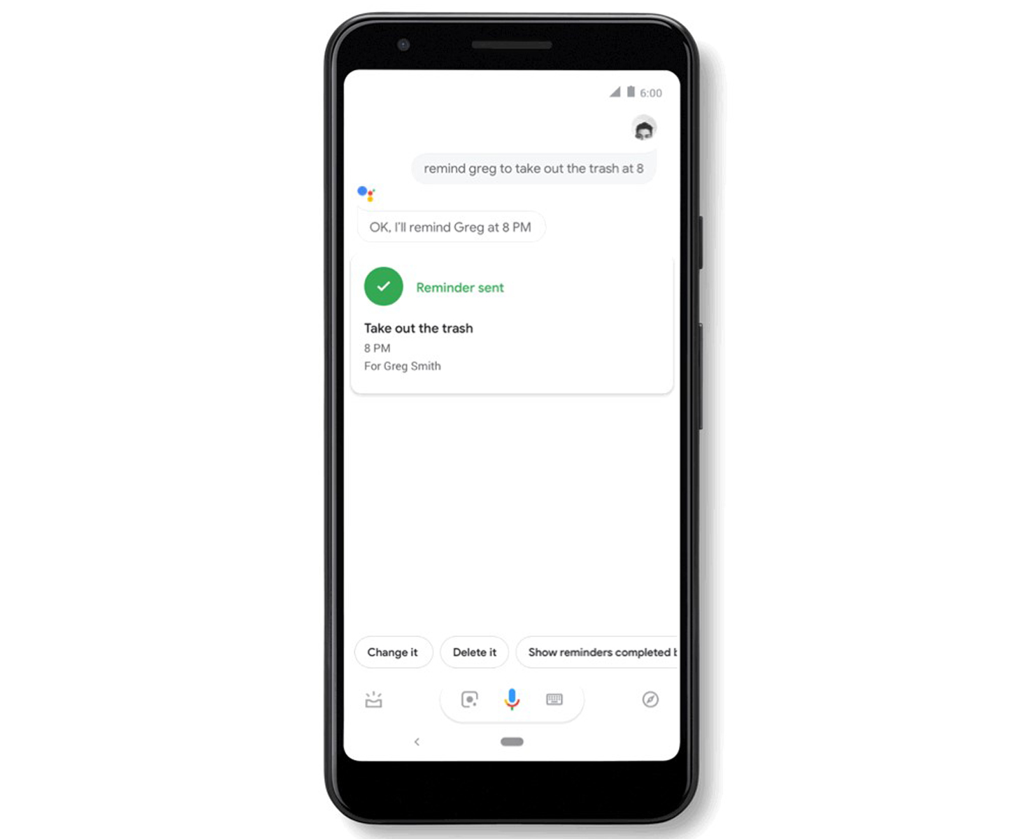 Google Assistant получает назначаемые напоминания для друзей и семьи