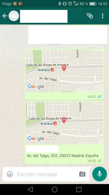 Поддельное местоположение GPS WhatsApp