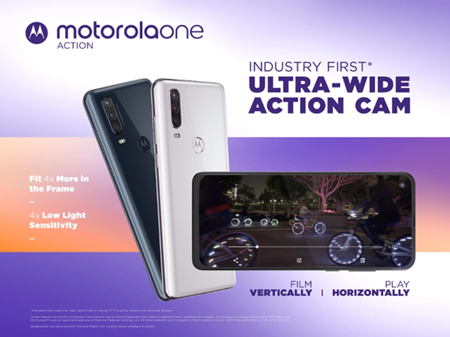 Motorola One Action: первая ультра-широкоугольная экшн-камера
