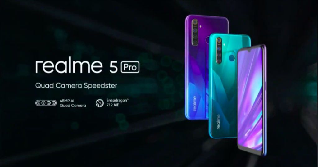 Realme 5 Pro и Realme 5 становятся официальными на рупиях. 13,999 и рупий 9,999 соответственно