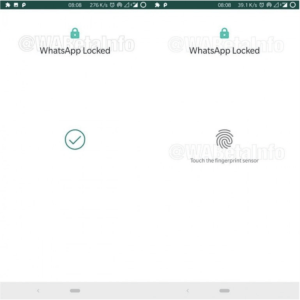 Блокировка WhatsApp для Android с помощью новейшей функции - блокировки отпечатков пальцев