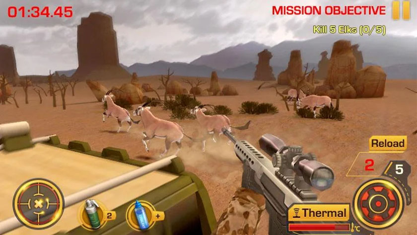 Wild Hunter 3D - одна из лучших охотничьих игр для Android