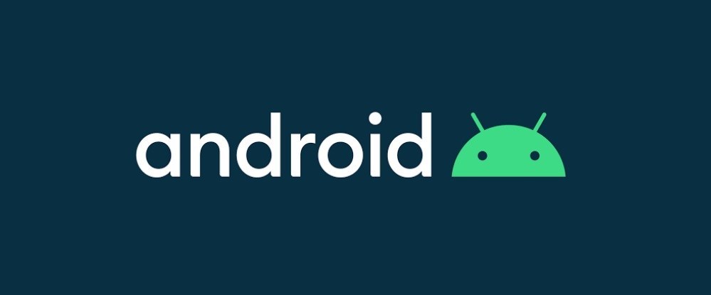 Новый логотип Android 10 также может быть белым шрифтом
