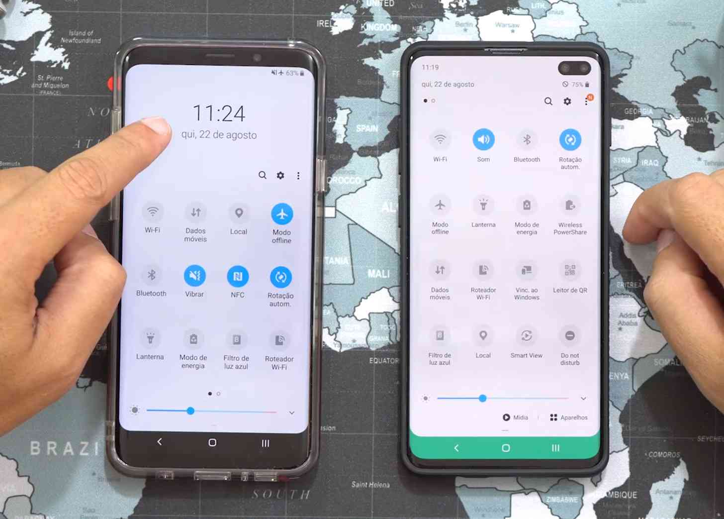 Samsung One UI 2.0 Быстрые настройки