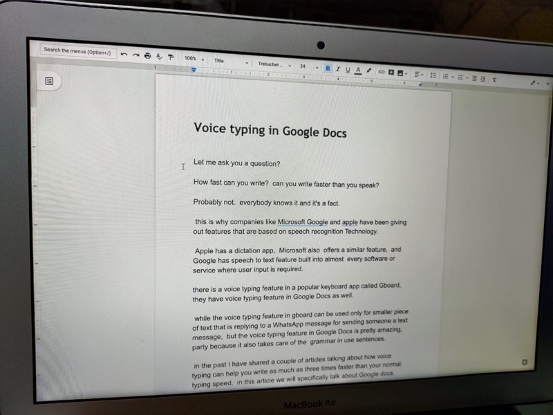 Будьте более продуктивны с функцией голосового набора в Документах Google