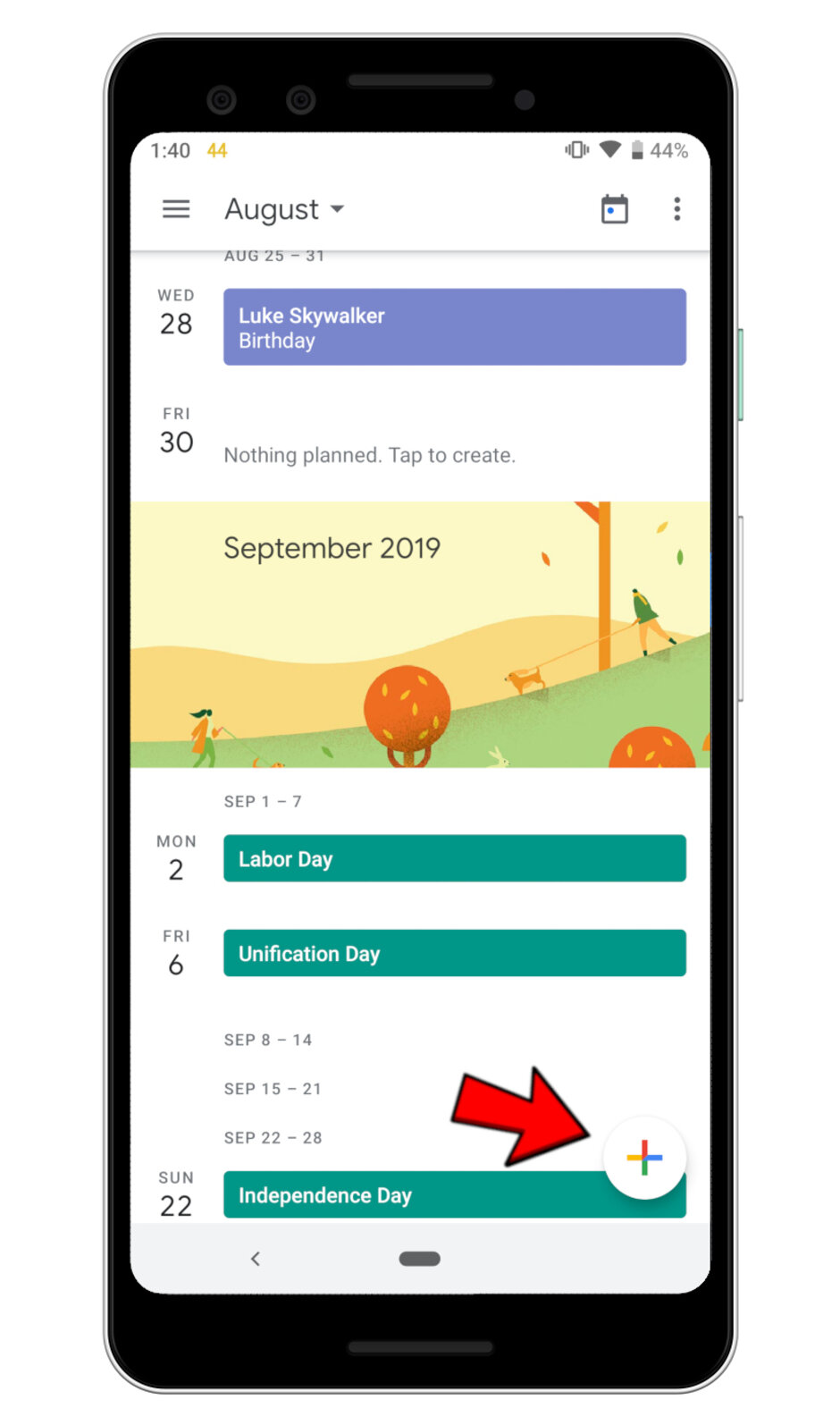 Как добавить день рождения в Календарь Google
