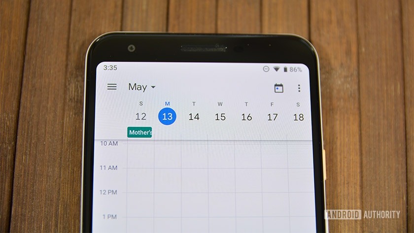 Фото просмотра недели Календаря Google в 2019 году