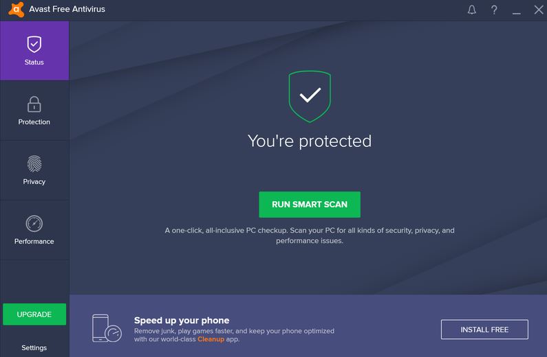Avast Free Antivirus программное обеспечение