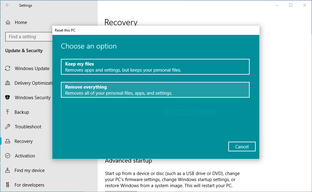 Протрите жесткий диск Tool 1 Windows 10 встроенных