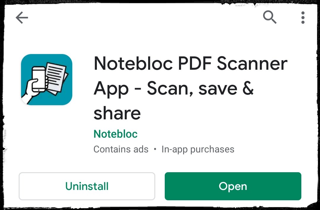 CamScanner Альтернатива? NoteBloc - замечательное легкое приложение для сканирования