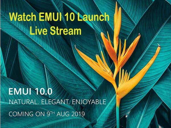 EMUI 10 Launch Live Stream: вот как смотреть?