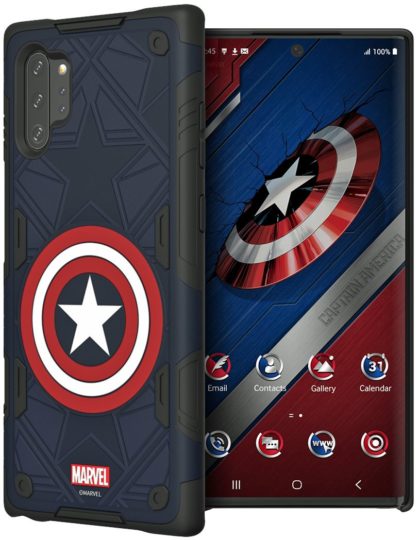 Galaxy Note  10 Marvel поступающие дела: Капитан Америка, Железный Человек и другие