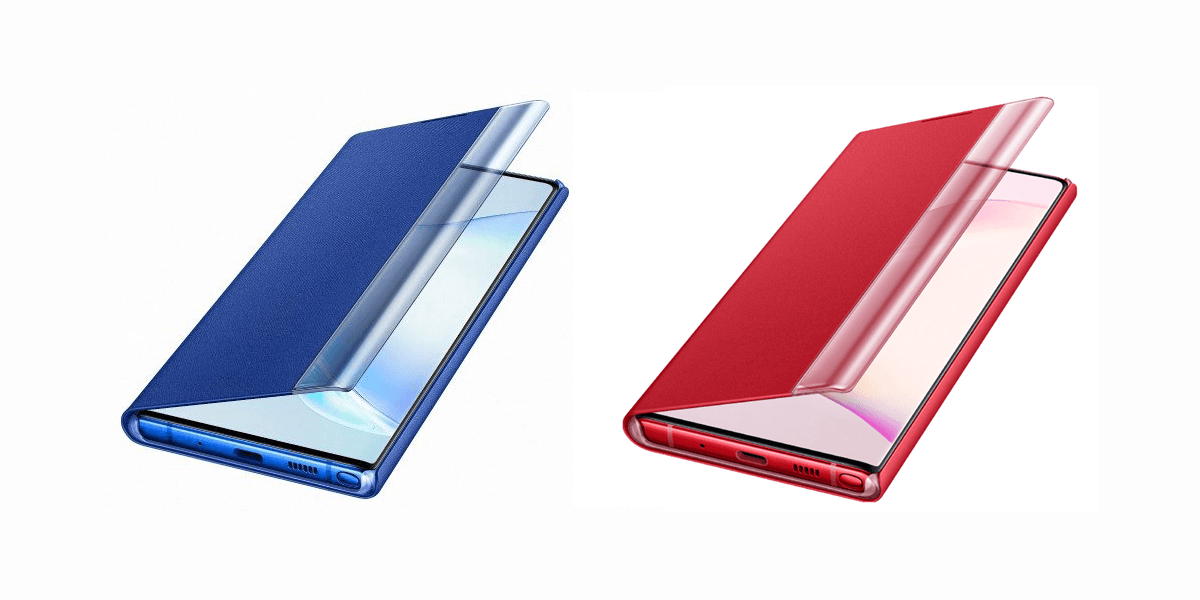 Galaxy Note 10 accessories leak, show off ‘Aura Red’ and ‘Aura Blue’ colors
