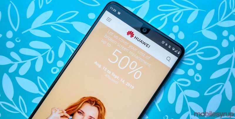 Huawei offering 50 percent off of screen replacements from August 15 to September 14