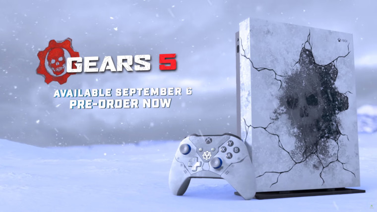 Microsoft анонсирует свою консоль Gears 5 Xbox One X и аксессуары