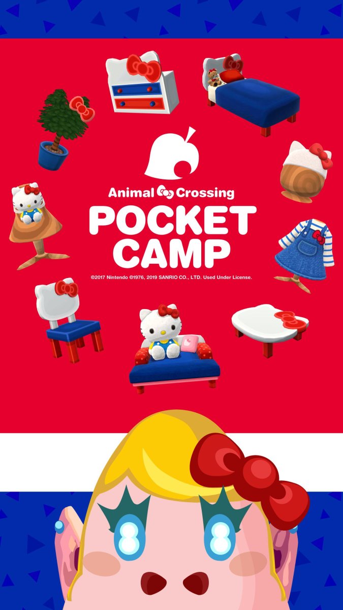 Nintendo создает четыре обои Санрио из Animal Crossing: Pocket Camp