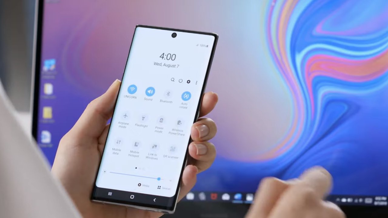 Samsung Note 10 поставляется с Windows 10's Your Phone Встроенная функция телефона