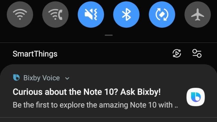 Samsung спамит Galaxy телефоны с несколькими объявлениями Note10