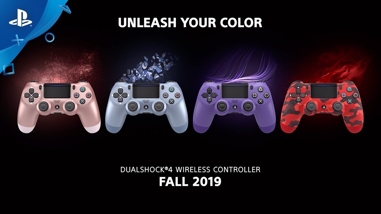 Sony представляет четыре новых цветовых варианта контроллера DualShock 4